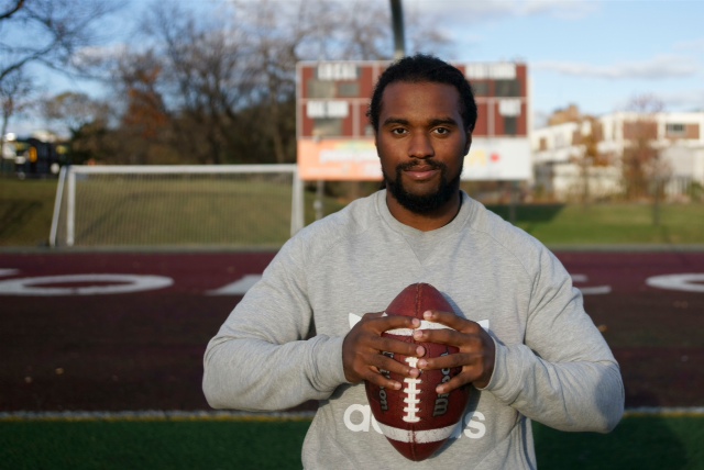 Nathan w/football