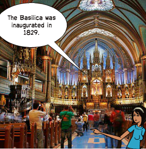 The Basilica was inaugurated in 1829.