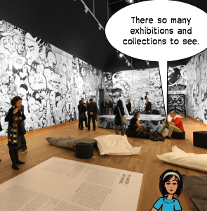 There so many exhibitions and collections to see.