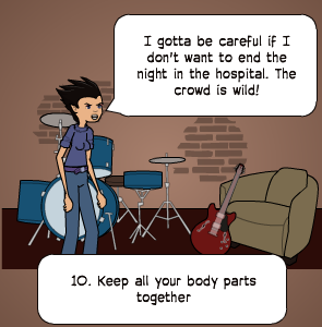 10. Keep all your body parts together | I gotta be careful if I don't want to end the night in the hospital. The crowd is wild!